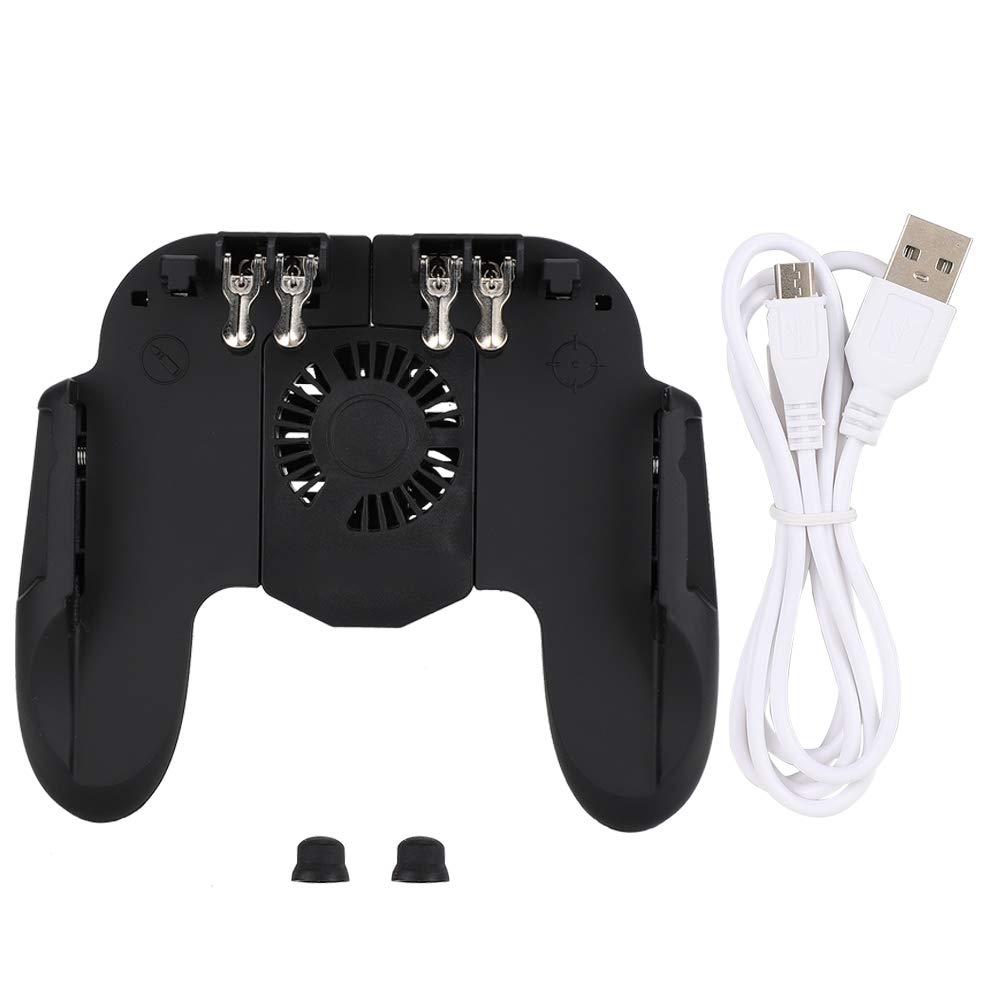 ZJchao Mobile Gaming Controller, Phone Game Controller Power Handle Heat Dissipation Gamepad Pc Controllers For Gaming Phone Gaming Controller with Cooling Fan for Phones Under 6.5inch
