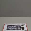 Wireless Keyboard and Mouse Combo with Phone Tablet Holder, Rechargeable Dual-Mode (Bluetooth 5.0 and 3.0 +2.4G) Multi-Device Silent Mouse for Windows, iPad, Tablet, MacOS,iOS,Android (White+Grey)