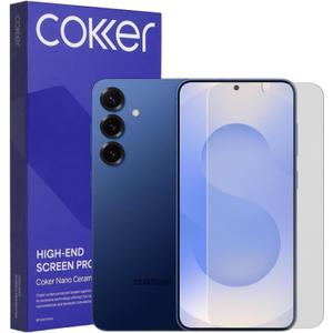 COKER [2 PACK Korean Precision Matte Screen Protector for Galaxy S25 Plus Shatterproof Matte Film [Anti Glare & Anti-Scratch] [Anti Fingerprint] for Galaxy S25 Plus