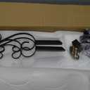 Hand Rails for Outdoor Steps, 3 Step Stair Handrail & Indoor Stair Railing Kit, Black Railings for Outdoor (2 Pack)