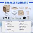 353010 Volute Assembly w/Housing & Lid & Locking Ring & Basket & Unions & Seal Plate Compatible with Pentair Superflo Pool Pump, for Pool and Spa Inground Pump, Almond
