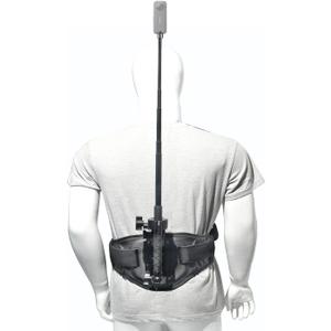 Fotoleey Updated Back Bar Waist Strap Mount for Insta360 X5/X4/X3/X2 /Ace Pro, Go Pro Max, Hero 12, Hero 11, Hiking and Cycling, Adjustable up to 55 inches (Stick not Included)