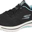 Skechers Women's Go Walk Arch Fit Unify Sneaker (7, Black/Aqua)
