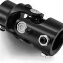 1" DD X 3/4" 30 Spline Steering Shaft Universal Joint Coupling Single U-Joint Coupler 1" DD to 3/4"-30 Spline Shaft Joint 35 Max Working Angle (Black)