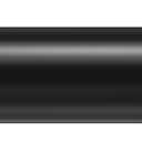 Black Curtain Rod 18-45 inch, 1 inch Adjustable Heavy Duty Curtain Rods, Modern Drapery Rods with End Cap Finials, Window Treatment Rod for Home and Office