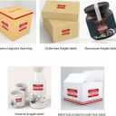 3 x 2 inch Handle with Care Fragile Thank You Warning Packing Shipping Label Stickers Permanent Adhesive (12 Rolls, 6000 Labels)