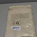 LAMIT 54 Inch Semi Sheer Window Linen Curtains, Light Filtering Panels Back Tab and Rod Pocket Neutral Drapes for Bedroom/Living Room, Cream, 2 Panels, 34 x 54 Inch