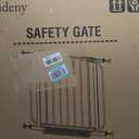 Baby Gate No Drilling, 29"-40" Auto Close Dog Gate Indoor for Doorways & Stairs, Pressure Mounted Adjustable Pet Gate, Easy Walk Through Child Gate for Children & Pets Stroller Friendly, White