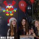 Christmas Penguin Neon Sign Holiday Theme Penguin LED Light Neon Christmas Lights Dimmable Colorful Lighting for Bedroom Wall Decor Unique Gift Idea(12.9 * 12.8inch)