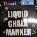 Timart Extra Fine Tip Chalk Markers (8 Pack 1mm Point), Liquid Chalk Pens - Dry Erase Marker Pens for Blackboard, Chalkboards, Windows, Glass, Bistro, Cars, Signs, Chalkboard Labels Included