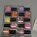 OpenLive Autumn Maple Leaf Nail Polish Set -12 Colors Orange Purple Yellow Nude Pink Nail Polish Set With Base Coat and Top Coat Quick Dry Long Lasting Color Nail Polish for Holiday Gift Giving 5ML