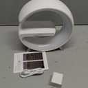 LeeNabao Smart LED Table Lamp, 4-in-1 Wireless Charger, Night Light, Alarm Clock, and Bluetooth Speaker with App Control for Bedroom, Office, and Home Decor (White)