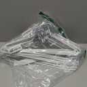 devesanter Pants Hanger, 30 Pack Space Saving Open-Ended Metal Pants Hanger, Non Slip Trousers Slack Hangers Organizers for Pants Jeans Slacks Scarf Trousers TiesWhite