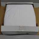 BONZER 100% Blackout Curtains 84 inches Long - 4 Panels Full Light Blocking White Window Drapes for Bedroom, Total Privacy Grommet Room Darkening Curtain with Black Backing for Living Room, Patio Door