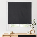 LazBlinds 100% Blackout Roller Shades, No Tools No Drill Cordless Blinds for Windows, Thermal Insulated UV Protection Privacy Window Shades for Bedroom (36''W x 72''H, Grey)