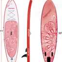 FBSPORT 11' Premium Stand Up Paddle Board, Yoga Board with SUP Accessories & Carry Bag | Wide Stance, Surf Control, Non-Slip Deck, Leash, Paddle and Pump for Youth & Adult