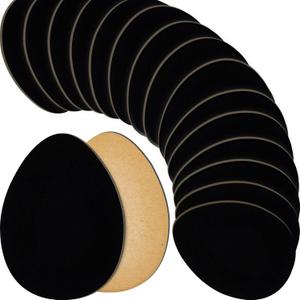 Jecery 36 Pcs Non Slip Shoes Pads Suede Sole Protectors Adhesive for High Heeled Shoes Women Dance Sole Protector with Adhesive Backing, Black