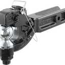 CURT 48012 Pintle Hitch with 2-5/16-Inch Trailer Ball, Fits 2-1/2-Inch Receiver, 20,000 lbs, 15-Inch Length