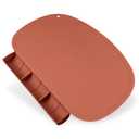 Silicone Placemat with Food Catching Pockets for Baby & Kid, Food Grade Silicone Non-Slip Toddler Food Place Mats with Raised Edges for Dining Table (Blush)