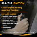 924-715 US-312L 924-713 Ignition Assembly | Lock Cylinder Switch & Cylinder Housing & Starter Switch | Compatible with Chevy Silverado Suburban GMC Sierra Cadillac 2001 2002 2003 2004 2005 2006 2007