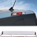 Car Third 3rd Brake Light Trim Frame Compatible with Ford Maverick 2022-2025 Third Brake High-position Center LED Light 3rd Brake Tail Light Shell Cover High Mount Stop Lamp Protect Chrome Accessories (White Bright)