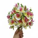 10Pcs Artificial Orchid Flower,11.2" Fake Orchid Flowers,Real Touch Latex Faux Phalaenopsis,Small Artificial Flowers for Home Office Party Wedding Dining Room Table Centerpiece Decor (White)