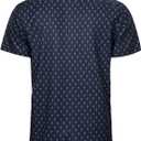 Men's Short Sleeve Button Down Shirts Business Untucked Dress Shirts for Summer with Pocket (XXL)