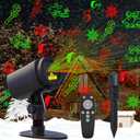 Laser Christmas Projector Lights Outdoor, Waterproof with Remote, Multiple Classic Christmas Patterns for Garden Outdoor, Indoor Home Party Christmas Dcor Christmas Gift (Red and Green)