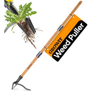 Craft911 Stand Up Weed Puller Tool with Long Handle - Dandelion Weeding Tool, No More Bending
