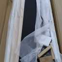 Ball & Cast Queen Size Bed Frame with Thick Boucle Upholstered Headboard, Solid Wood Legs, No Box Spring Needed Platform Bed, Underbed Storage Space,White