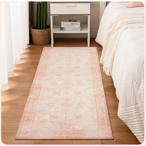 Istana 10X14, Pink, 100% Polyester Washable Rug