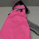 MIGOHI Warm Dog Coat Winter Dog Jacket, Waterproof Cold Weather Coats for Dogs, Fleece Jacket for Small Medium Large Dogs, Reflective Thick Fleece Vest with Leash Hole (Rose Red)