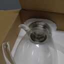 Purefold 100 Ounces Large Glass Pitcher with Lid, Hot/Cold Water Pitcher with Handle, Juice and Iced Tea Beverage Carafe