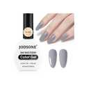 6 x JODSONE 16.5ml Gray Gel Nail Polish Silver Gel Polish High Gloss Soak Off U V Nail Manicure Salon DIY at Home (B27)