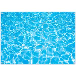7x4.9ft Summer Swimming Pool Photography Backdrop Blue Splash Water Ripple Background Ocean Party Decorations Baby Shower Photo Booth Banner