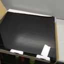 24x24 inches Oversized Black Acrylic Ottoman Tray Extra Large Decorative Tray Spill-Proof Serving Trays with Handles King-Size Safe Edge Organizer for Coffee Table Countertop Breakfast