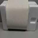 Ceramic Table Lamp Set of 2, 23 Inch 3-Level Dimmable Bedside Lamps with Linen Shade, Farmhouse Nightstand Lamps for Bedroom Living Room, Rustic White Desk Lamp, LED Bulb Included