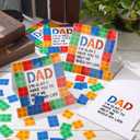 24 Sets DIY Father's Day Crafts for Kids Dad Brick Tabletop Decorating with Easel Instructions Craft Kit for Father's Day Classroom Activities Art Projects