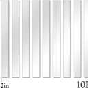 Mirror Tiles, 2''x20''Mirror Tiles Self Adhesive Stripe Wall Mirror Stickers (Not Glass) Removable Long Acrylic Frameless Mirror Sheets for Home Living Room Bedroom DIY Decor (10Pcs)