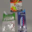 Set for fishing - Matzuo MRSRT-7 Mz 32" Sal/Sthdrig#1/0 Grn/YEL; Apex Tackle Gamefish Spoon; Gamakatsu 4/0