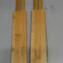 Ulalaza 2 Pcs Bamboo Drawer Dividers Spring Adjustable & Expandable Organizer for Kitchen Dresser Bedroom Baby Drawer Bathroom Desk