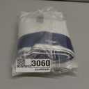 White Pillow Shams King Size Set of 2, 100% Cotton Hotel Luxury Decorative Pillow Sham with Navy Border, 400TC Sateen Weave Soft Smooth Breathable Elegant Pillowcases for Bedding, 20x36 Inches