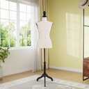 FDW | Female Mannequin Torso | Cream | Height Adjustable Dress Form, 59-67 Inches