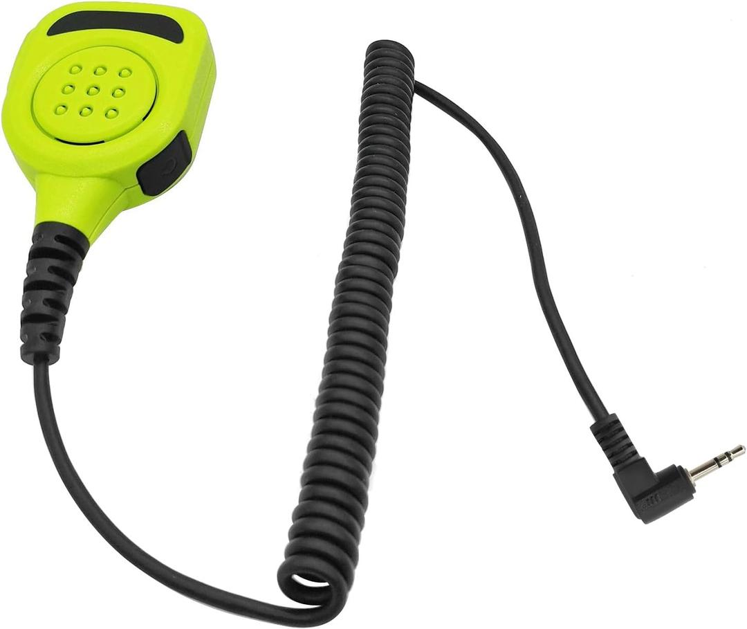 Handheld Walkie Talkie Microphone IP67 Waterproof Mic Remote Speaker Shoulder Microphone Compatible with Motorola Talkabout t465 t6500 t600 t475 t470 605 t800 472 Series Radio (Green)