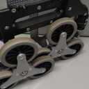 Stair Climbing Cart, Folding Hand Truck Dolly with Silent Wheels - 165LB Stair Cart Climber Heavy Duty Portable Dolly for Apartment Moving, Groceries, Travel, Home & Office