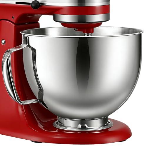 FOKIEE 5QT Stainless Steel Mixer Bowl for KitchenAid 4.5-5 QT Tilt-Head Stand Mixers, with Anti-slip handle and Prominent Clasp, for KitchenAid Accessories and Attachments, Dishwasher safe