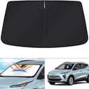 KUST Windshield Sun Shade for Chevrolet/Chevy Bolt EUV Accessories 2022-2024 Sunshade Window Sun Visor Protector Foldable Blocks UV Rays Keep Your Car Cooler