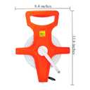 Coloch Open Reel Fiberglass Tape Measure, 165 Feet/50 Meters Yard Measuring Tape by 1/2 Inch Dual Sided Inch/Metric Scale Reel Tape Retractable Long Tape Measure for Engineer, Yard, Field, Project