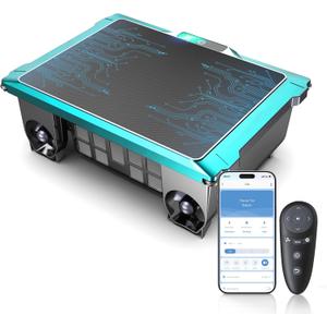 2026 Upgraded Automatic Robotic Pool Surface Cleaner with 24/7 Cleaning, Dual Charging, Auto-Dock & Smart Nav, Inground & Above-Ground Pools