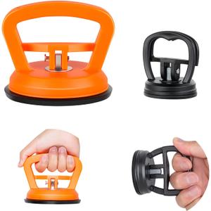 2 Packs Car Dent Puller Kit - Powerful Car Paintless Dent Remover Auto Large Small Dent Remover Tool for Car Repair, Glass, Screen, Objects Moving (2pc-Orange+Black)
